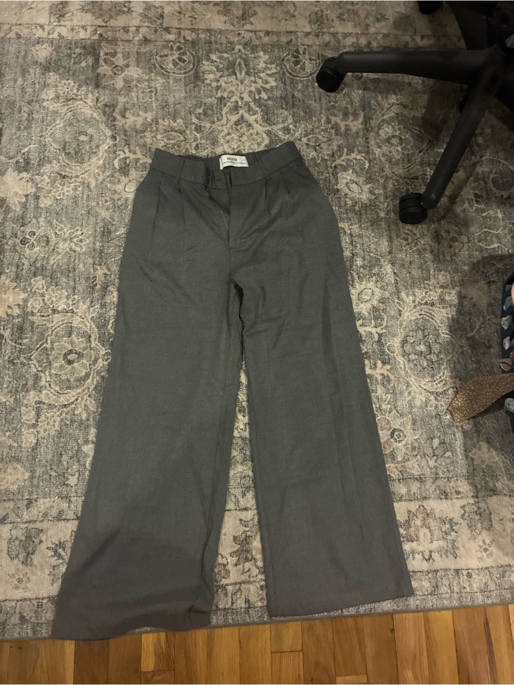 Women’s Hollister High Rise Wide Leg Gray Dress Pants